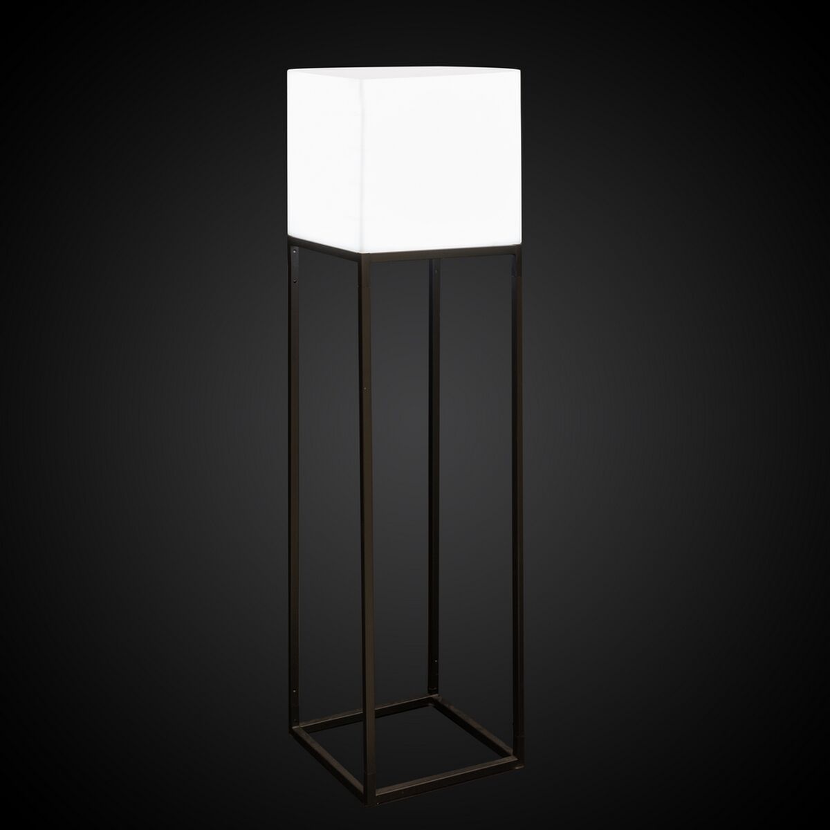 Vloerlamp Block Wit Grijs E27 38 x 38 x 155 cm